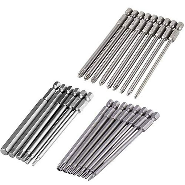 8pcs Torx Security 6pcs Hexagon Hex Head 9pcs Cross Phillips 4-Inch Length Quick Change 1/4-Inch Hex Shank Yakamoz 23Pcs Long Magnetic Screwdriver Bit Set Drill Screw Driver Power Tools Kit 8pcs Torx Security 6pcs Hexagon Hex Head 9pcs Cross Phillips 4-Inch Length Quick Change 1/4-Inch Hex Shank Yakamoz 23Pcs Long Magnetic Screwdriver Bit Set Drill Screw Driver Power Tools Kit